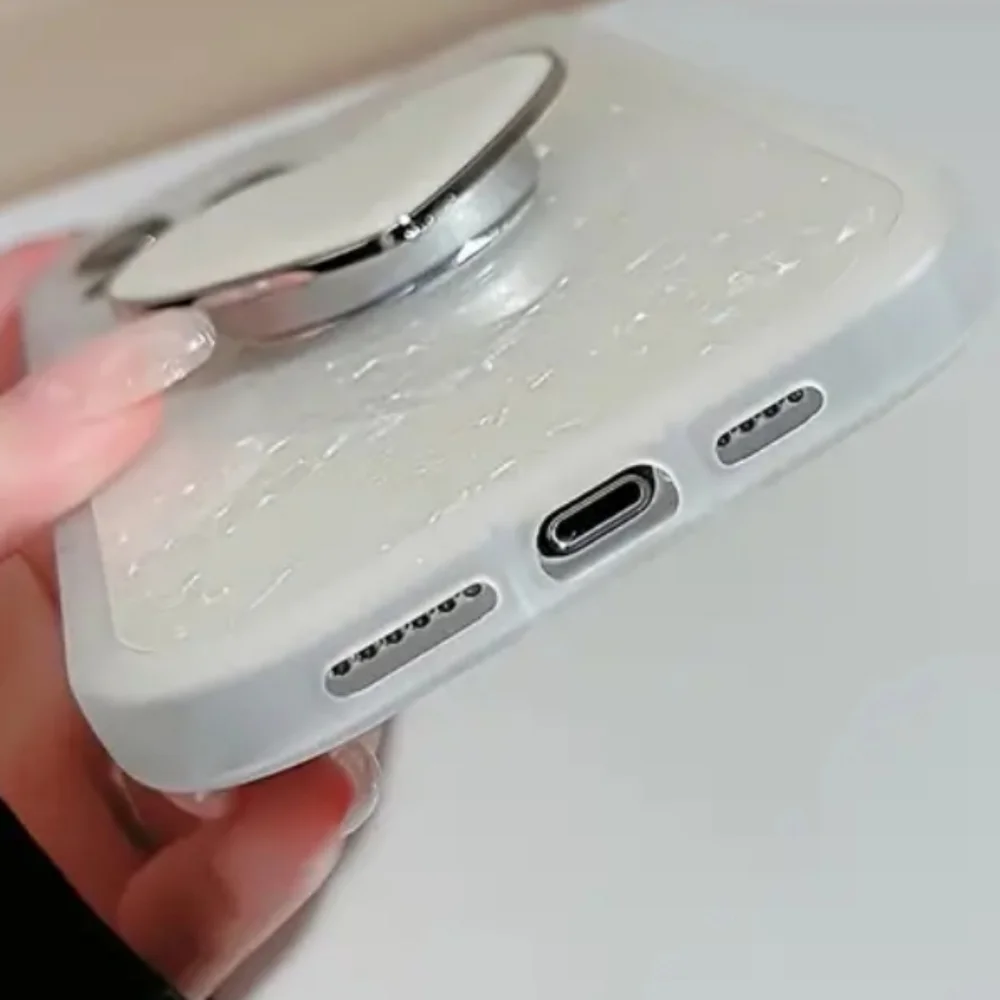 Brand new Apple IPhone 14 Pro Max Love heart bracket 🖤🖤🖤Silicone Phone